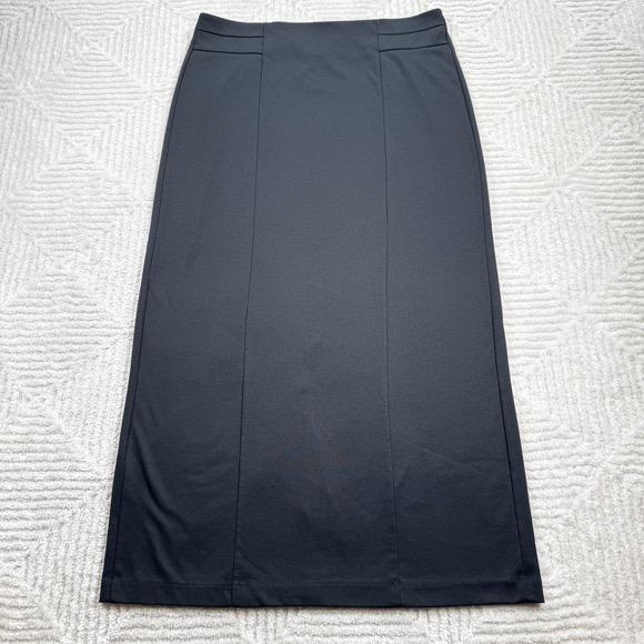Cato Dresses & Skirts - Cato Skirt Womens L Black Straight Pencil Long Stretch Pull On Work Office Dress